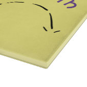 Cute frog in een rode sock springende cartoon snijplank (Hoek)