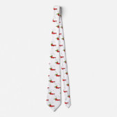 Cute frog in een rode sock springende cartoon stropdas (Voorkant)