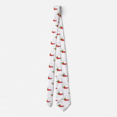 Cute frog in een rode sock springende cartoon stropdas (Achterkant)