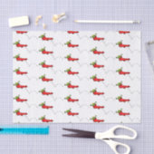 Cute frog in een rode sock springende cartoon tissuepapier (Craft)