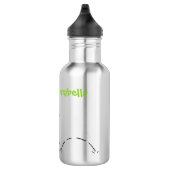 Cute frog in een rode sock springende cartoon waterfles  (Rechts)