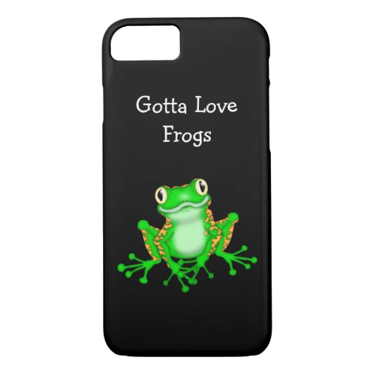 Cute Frog iPhone 7 Hoesje (Achterkant)
