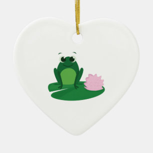 Cute Frog Keramisch Ornament