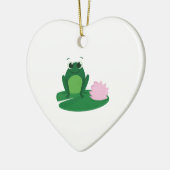 Cute Frog Keramisch Ornament (Links)