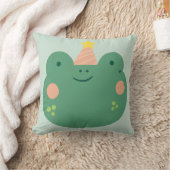 Cute Frog Kinder Nursery Kussen (Deken)