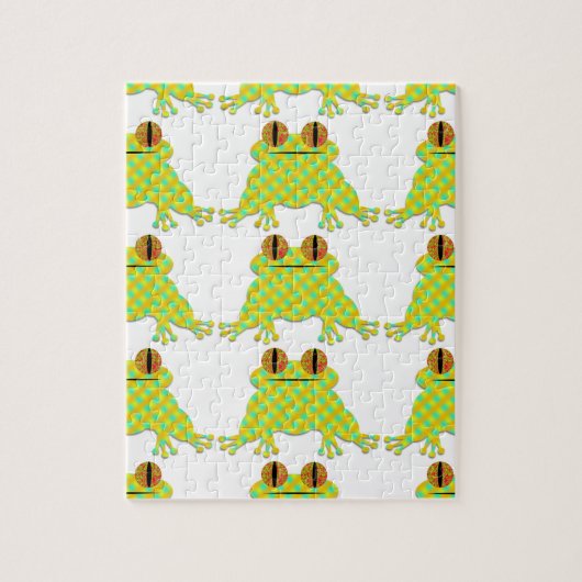 Cute Frog Legpuzzel (Verticaal)