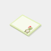 Cute Frog Love Drawing Green Post-it® Notes (Schuin)