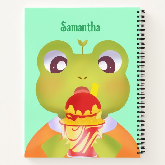 Cute Frog Mangoneadas Notitieboek (Achterkant)