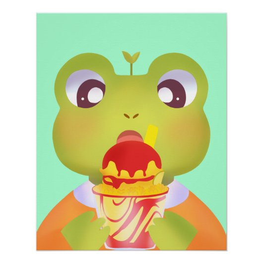 Cute Frog Mangoneadas Perfect Poster (Voorkant)