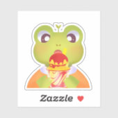 Cute Frog Mangoneadas Sticker (Vel)