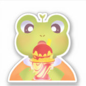 Cute Frog Mangoneadas Sticker (Voorkant)