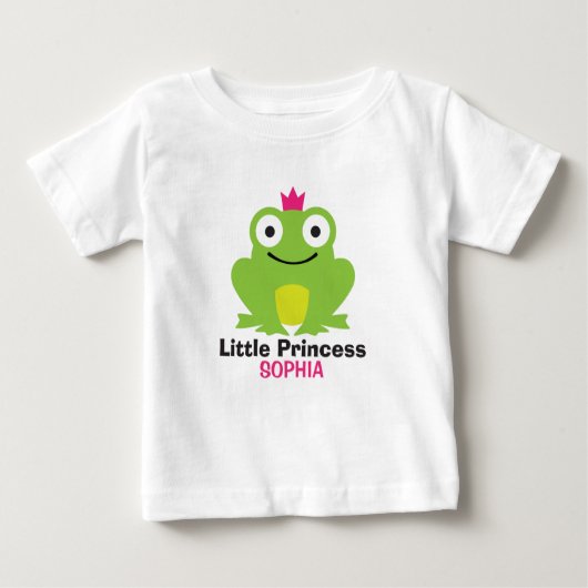 Cute frog met de naam kroon en gepersonaliseerde b (Voorkant)