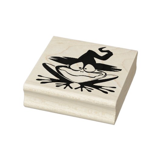 Cute Frog met heks Pet Rubberstempel (Stempel)