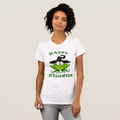 Cute Frog met heks Pet T-shirt (Voorkant volledig)