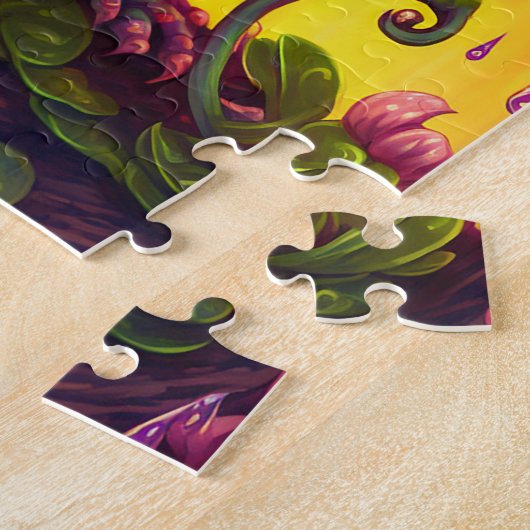 Cute Frog Monster Fantasy Art Jigzaag Puzzle Legpuzzel (Zijkant)