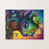 Cute Frog Monster Fantasy Art Jigzaag Puzzle Legpuzzel (Horizontaal)