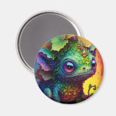 Cute Frog Monster Fantasy Art Magnet (Voorkant / Achterkant)