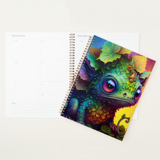 Cute Frog Monster Fantasy Art Planner (Display)