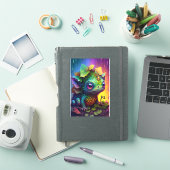 Cute Frog Monster Fantasy Art Sticker (iPad Cover)