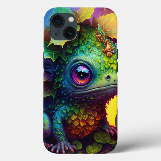 Cute Frog Monster Fantasy Hoesje-Mate iPhone Case (Achterkant)