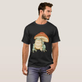 Cute Frog Mushroom Pet Cottcore Aesthetic Illus T-shirt (Voorkant volledig)