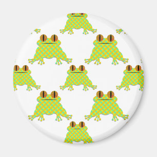 Cute Frog - Naadloos patroon Magneet