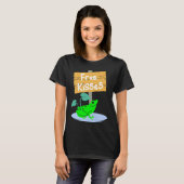 Cute Frog Offering Free Kisses T-shirt (Voorkant volledig)