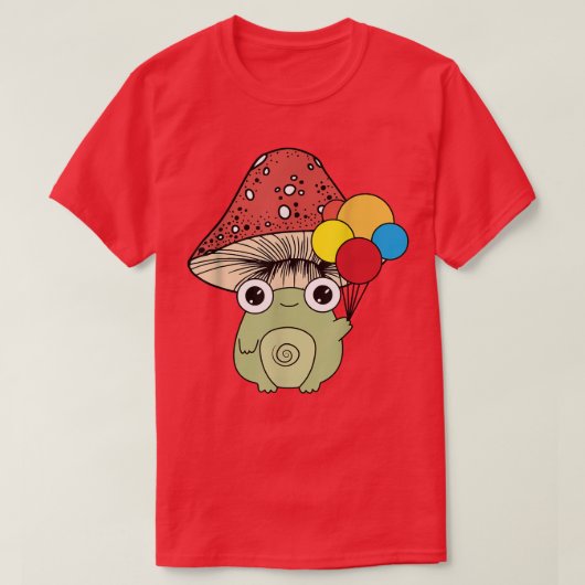 Cute Frog-paddenstoel T-shirt (Design voorkant)