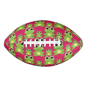 Cute frog-patroon american football