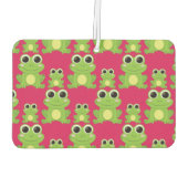 Cute frog-patroon luchtverfrisser (Achterkant)