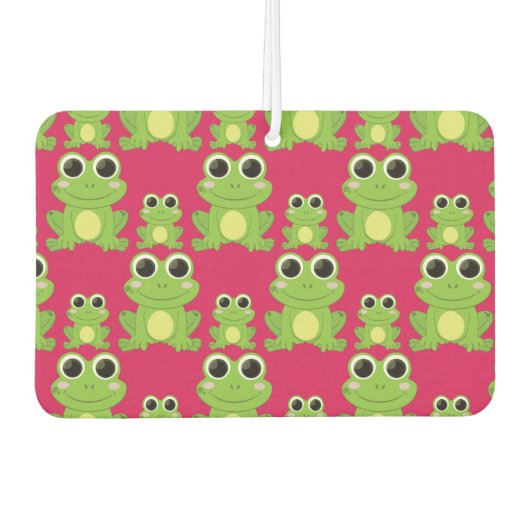 Cute frog-patroon luchtverfrisser (Voorkant)