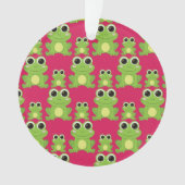 Cute frog-patroon ornament (voorkant)
