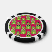 Cute frog-patroon pokerchips (Enkel)