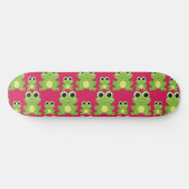Cute frog-patroon skateboard (Horizontaal)
