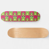 Cute frog-patroon skateboard (Horizontaal)