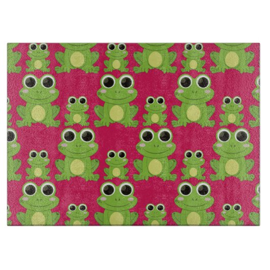 Cute frog-patroon snijplank (Voorkant)