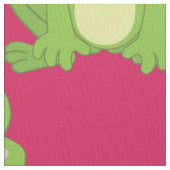 Cute frog-patroon stof (Close Up)