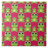 Cute frog-patroon tegeltje (Voorkant)