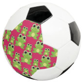 Cute frog-patroon voetbal (Drie kwart)