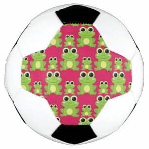 Cute frog-patroon voetbal