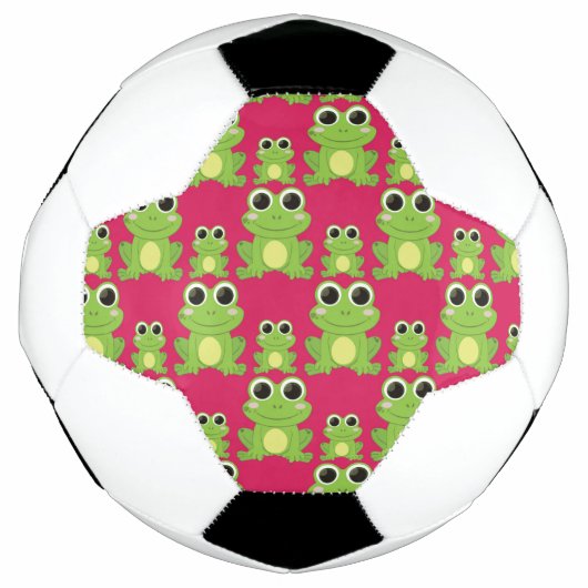 Cute frog-patroon voetbal (Voorkant)