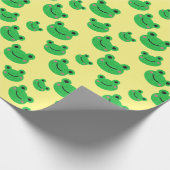 Cute Frog Pattern Cadeaupapier (Hoek)