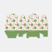 Cute Frog Pattern Happy Birthday Dank je naam Bedankdoosjes (Uitgevouwen)