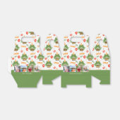 Cute Frog Pattern Happy Birthday Foto bedankt Bedankdoosjes (Uitgevouwen)