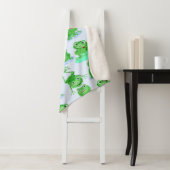 Cute Frog Pattern Sherpa Deken (In situ)