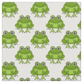 Cute Frog Pattern Stof (Close Up)