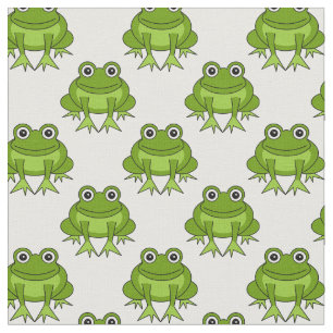 Cute Frog Pattern Stof