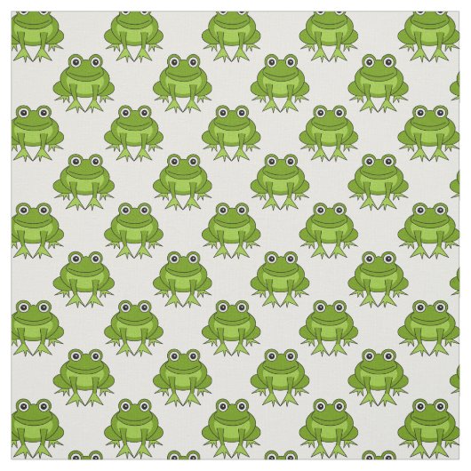 Cute Frog Pattern Stof (Swatch)