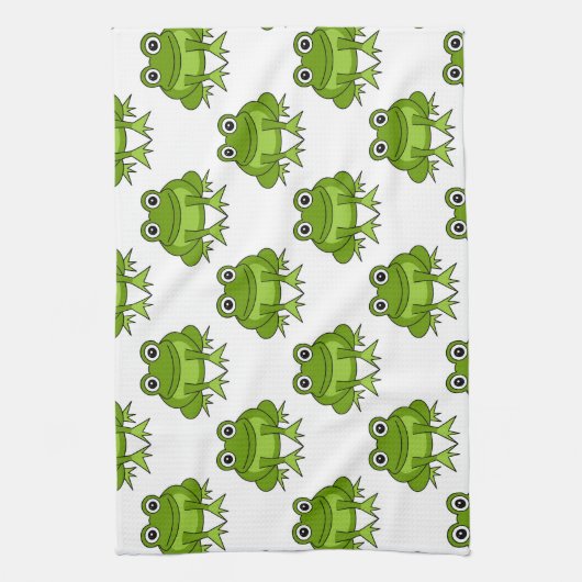 Cute Frog Pattern Theedoek (Verticaal)