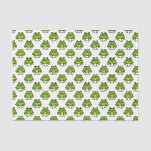Cute Frog Pattern Tissuepapier (Voorkant)